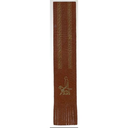 GUIDE DOGS..Leather Bookmark (A)