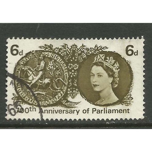Great Britain 1965 Parliament 6d Phosphor Used SG 663p Sc 422p postage stamp