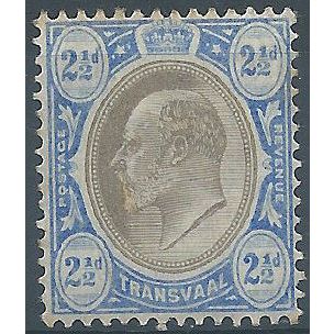 Transvaal 1905 SG263 2 1/2d Black & Blue Mounted Mint .. ..