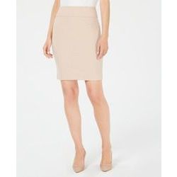 Alfani Women's Petite Crepe Pencil Skirt - Tan/Beige - Size: P/L