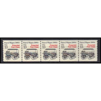 2258 13c Police Wagon Fine MNH Dry Gum PNC 1/5 X3163