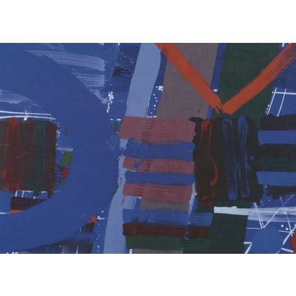 Albert Irvin Blue Anchor Royal Academy Of Arts Painting Postcard