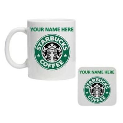 starbuck custom Mug +coaster Tea Mug Coffee Cup starbuck mug+coaster good Gift