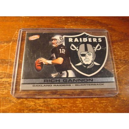 2001 Pacific, Atomic Die Cut, RICH GANNON, Raiders