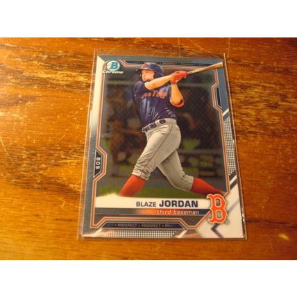 2021-2022, Bowman, 4-Rc Cards, w/Inserts, BLAZE JORDAN, Red Sox