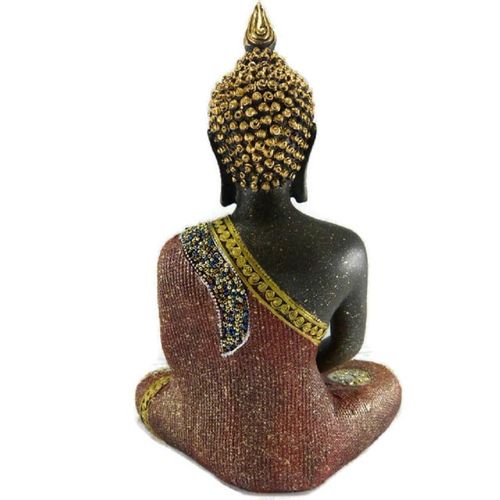 Buddha im Lotussitz, Deko- Figur, H 28 cm Skulptur, Statue, Feng Shui, Buddhismu