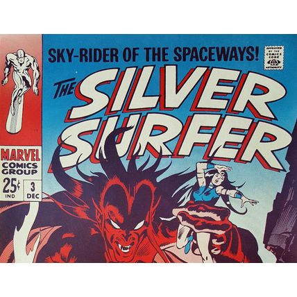 Vintage Silver Surfer Classic Cover Print John Buscema 13"x19" NM Cond.