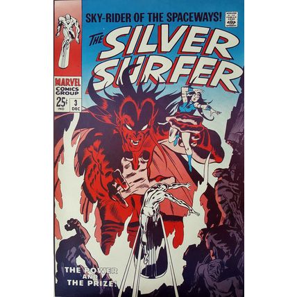 Vintage Silver Surfer Classic Cover Print John Buscema 13"x19" NM Cond.