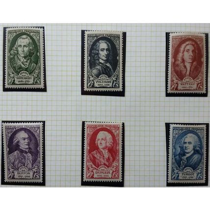 FRANCE: 1949 National Relief Fund: SG1081/1086 MNH