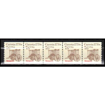 2255 7.6c Carreta Very Fine MNH Dry Gum PNC 1/5 X2970