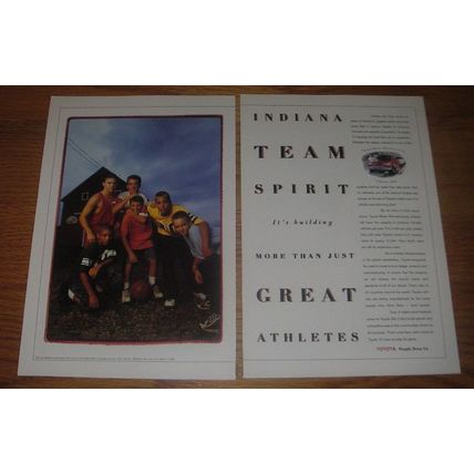 1999 Toyota Cars Advertisement - Indiana team spirit