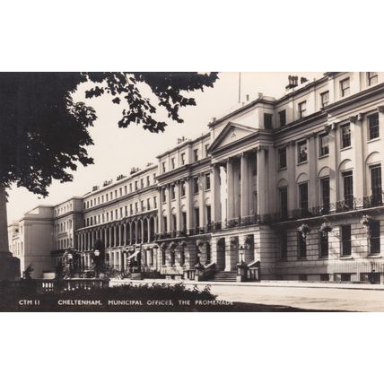 Standard size RP postcard Municipal Offices Promenade Cheltenham Gloucestershire