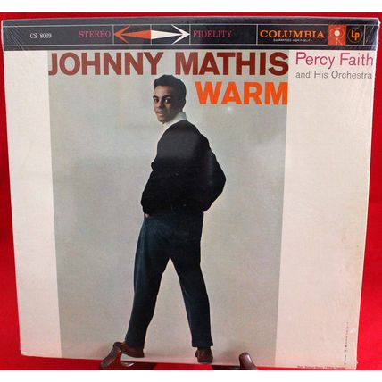 Columbia stereo LP #CS8039 - Johnny Mathis & Percy Faith Orchestra - "Warm"