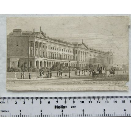 Vintage engraving - Hanover Terrace, Regent's Park