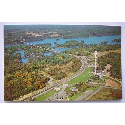 old postcard Thousand Islands, Ontario, Canada