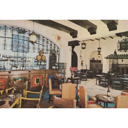 Martinez Spanish London Piccadilly Restaurant Lounge Advertising Postcard