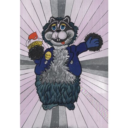 Pleasurewood Hills Lowestoft Pay Once Metallic Cat Advertising Postcard