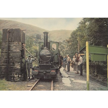 No 6 Douglas At Dolgoch Welsh Wales Railway Station Train Staff Postcard