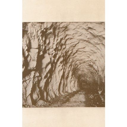 The Summit Tunnel CPRR UPRR Railroad Emulsion Forced RPC Postcard