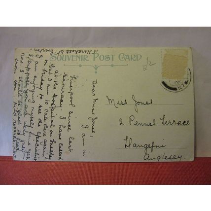 THE NEW COTTON EXCHANGE, LIVERPOOL, used antique postcard by Valentine 1908 pm /