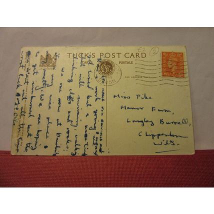 THE DEN, TEIGNMOUTH, DEVON vintage used postcard 1948 postmark =