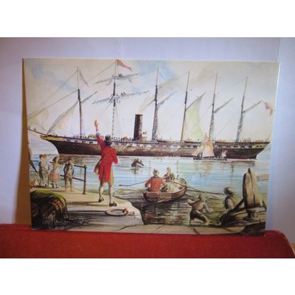 SS GREAT BRITAIN, BRISTOL MAIL CARRIERS by J Norriss postcard by Post Office =
