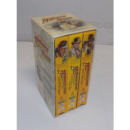 The Adventures Of Indiana Jones Trilogy 3 VHS Box Set 23-25