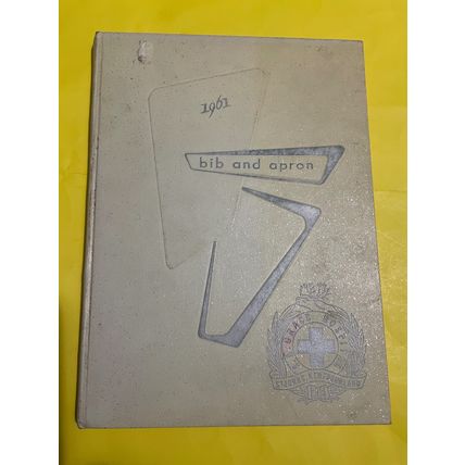 1961 Bib and Apron,S.A.Grace Hospital School of Nursing Yearbook,Newfoundland