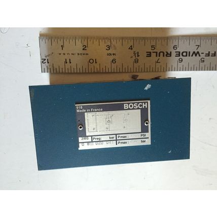 NEW BOSCH 0 811 020 041 HYDRAULIC VALVE, 3500psi MAX,0811020041,EA