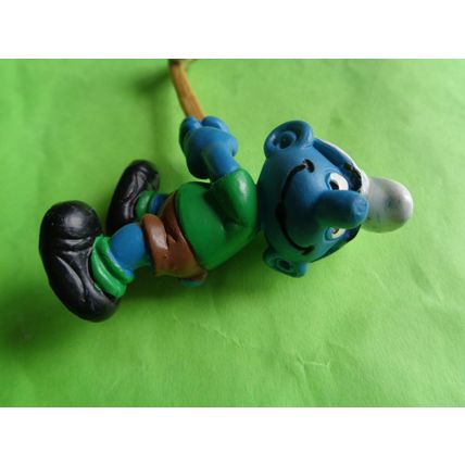 Field Hockey smurf complete with hockey stick