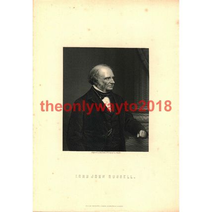 Lord John Russell, Book Illustration (Print), c1890