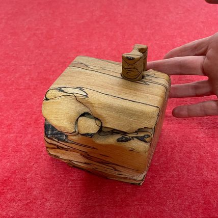 Unique Puzzle Box Handmade Vintage SIGNED Wooden Gift Box Trinket Box