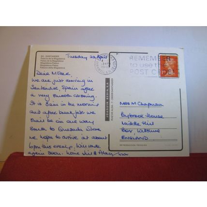 MAGDALENA PALACE, SANTANDER, SPAIN .used postcard 1997 pm =