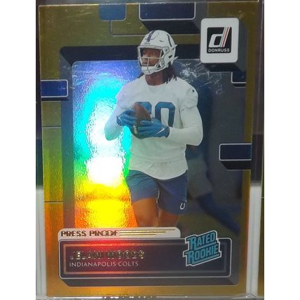 2022 Donruss JELANI WOODS (Colts) Rated Rookie Press Proof Gold #382