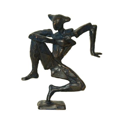 Bronzen beeld Eric Claus : Commedia Dell'Arte | Arlecchino, z.j.