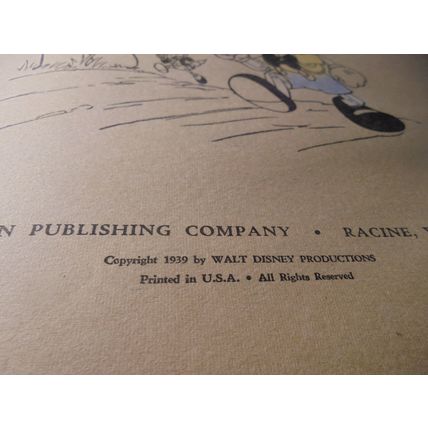 Very RARE 1939 PINOCCHIO COLORING BOOK!! Fantastic Condition!! $25.00 obo!