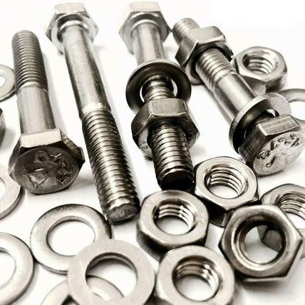 M6 A2 STAINLESS PART THREADED HEX HEAD BOLTS + FULL NUT + WASHERS HEXAGON 931