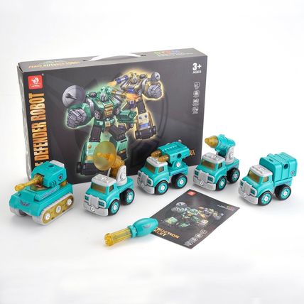 5 in 1 Take Apart Robot Toys Transform to Toys Vehicle