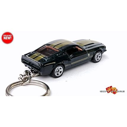 RARE KEYCHAIN GREEN 67 FORD SHELBY MUSTANG GT500 & KR 68 COBRA NICE GIFT