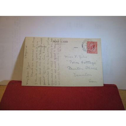 MANOR GARDENS, BURNHAM-ON-SEA, SOMERSET used antique postcard 1926 pm =