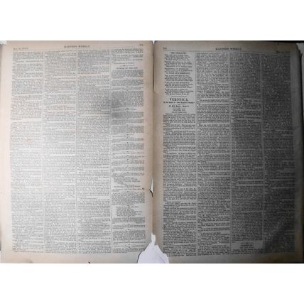 The Richmond Calamity - 2 Full Page prints - Harper's Weekly, May 14, 1870