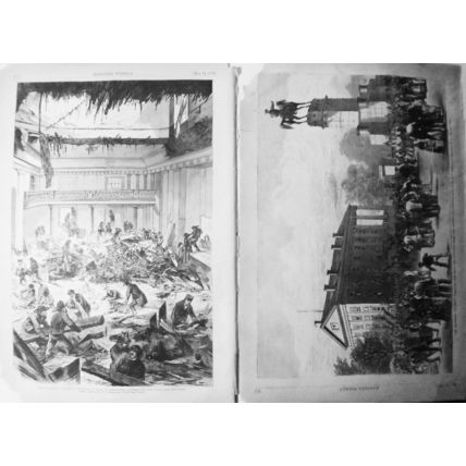 The Richmond Calamity - 2 Full Page prints - Harper's Weekly, May 14, 1870