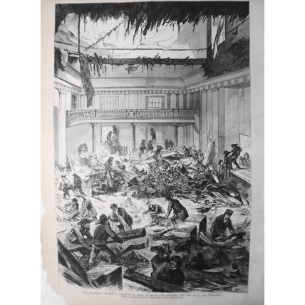 The Richmond Calamity - 2 Full Page prints - Harper's Weekly, May 14, 1870