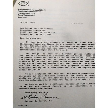 1984 Western Union EasyLink, Electronic Mail, Promo literature; testimonials.