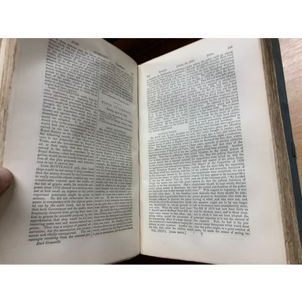 RARE* 1853 "HANSARD'S PARLIAMENTARY DEBATES FOR THE YEAR 1852" 1.3kg BOOK (P7)