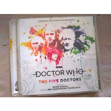 Doctor Dr Who THE FIVE DOCTORS audio CD music soundtrack Peter Davison Tom Baker