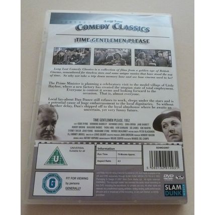 TIME GENTLEMEN PLEASE - REGION 2 DVD - LONG LOST COMEDY CLASSIC