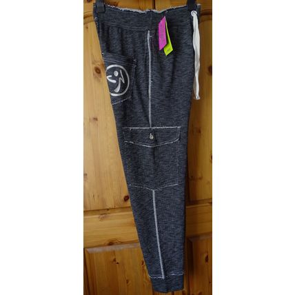 Zumba Mo' Fun French Terry Sweatpants 100% Cotton Sew Black S