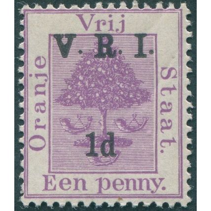 Orange Free State 1900 1d on 1d purple SG102 unused