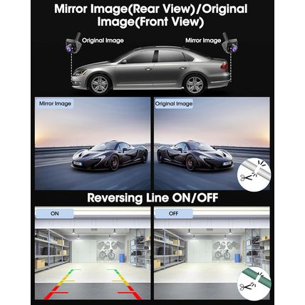360°Rotatable】 AHD 1080P Backup Camera for Car Truck Back up Camera for Cars RV